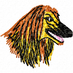 Dogs Embroidery Design 9 Dogs Embroidery Design 9